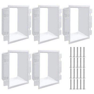 5PCS Outlet Box Extender for 1 1/2 Inch Max Extension Compatible with US Boxes
