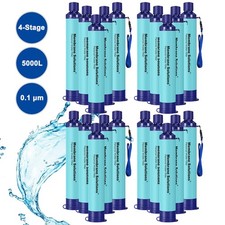 20xWater Filter Straw-Water Filtration Purifier Device-Portable Outdoor Drinking