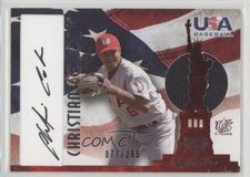 2007 USA Baseball National Jersey & Signature Black Ink Christian Colon Auto 1k5