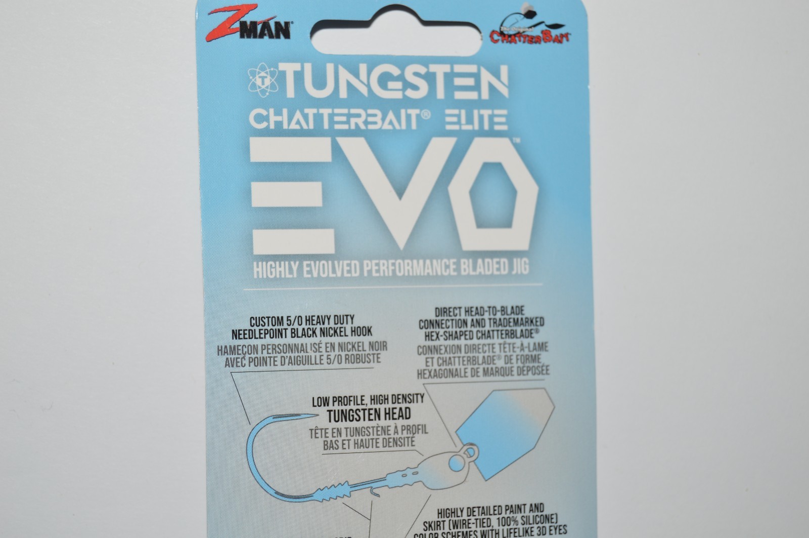 zman z-man tungsten chatterbait elite EVO 1/2oz lava craw bass bladed jig - Image 3