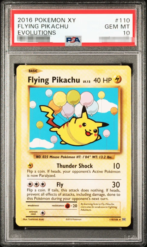 Pikachu Pokémon TCG Evolutions Secret Rare Individual Collectible