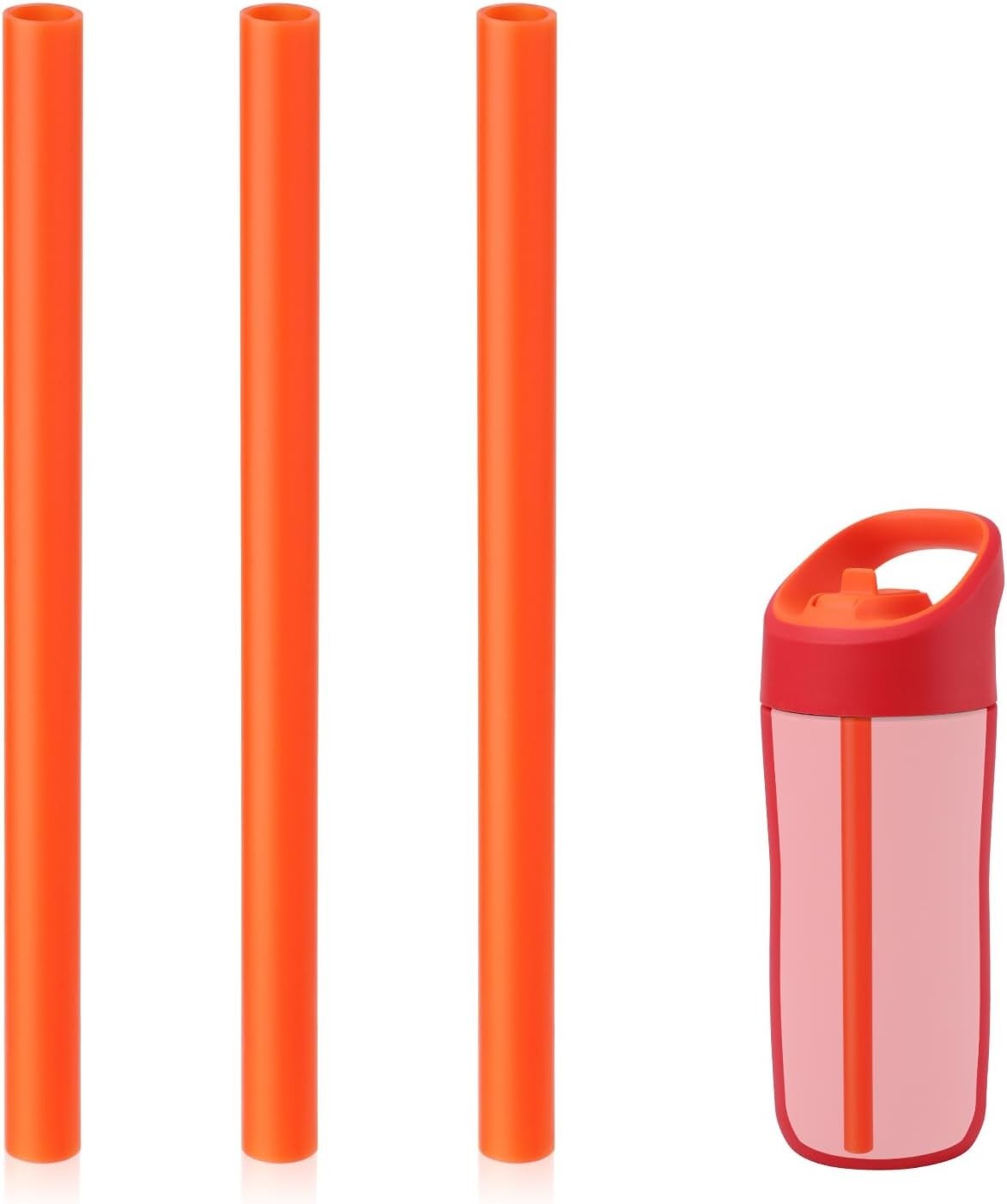 3/6pcs Replacement Straws for Gatorade Bottle 12oz, Reusable