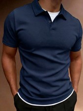 Men's Polo Shirt Casual Short Sleeve Golf Shirt Summer Vacation Beach Shirts