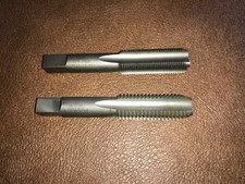 Set of Greenfield 3/4"-10 NC and a TRW 3/4 -16 NF Threading Taps 4-Flute USA