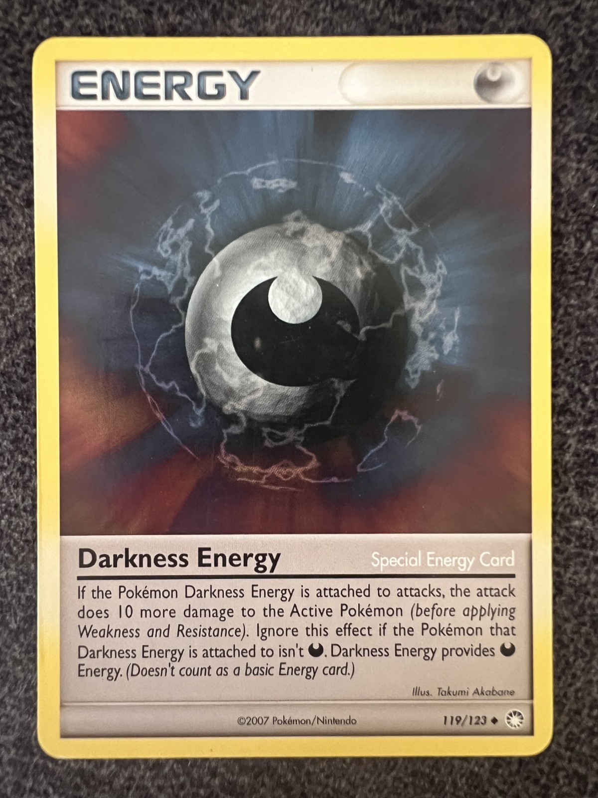 Darkness Energy 119/123 Uncommon Pokemon Card NM