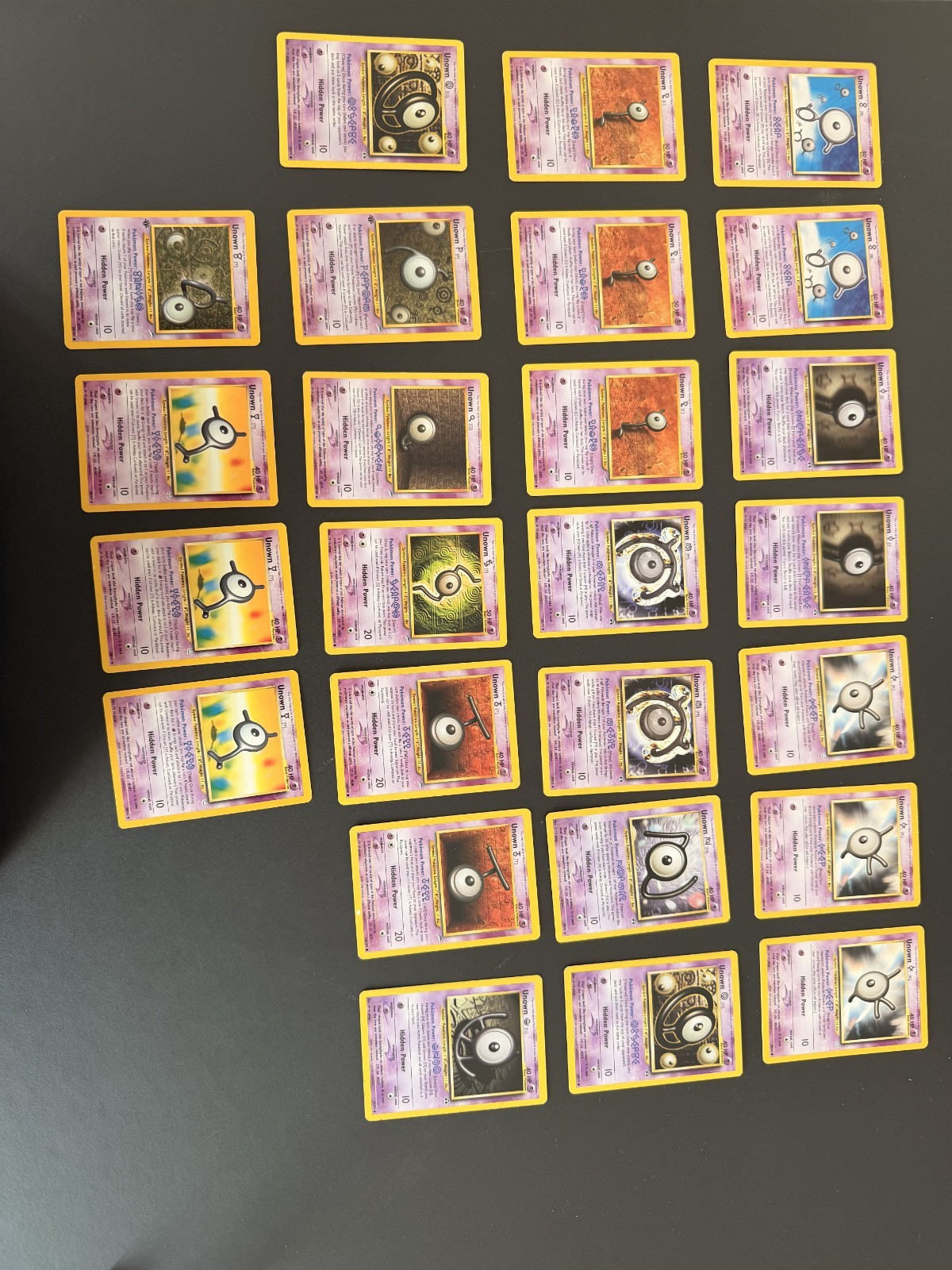 Card Pick List - You Choose! Unown Collection! All Near Mint (NM) - $3 per card