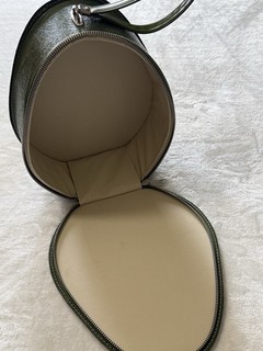 Vintage National Avacado Green 1960s Travel Case Hat Storage Box with Strap