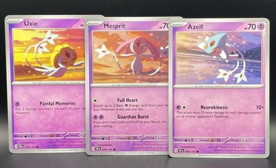 3x Lot - Uxie, Mesprit & Azelf -Surging Sparks Unique Connected