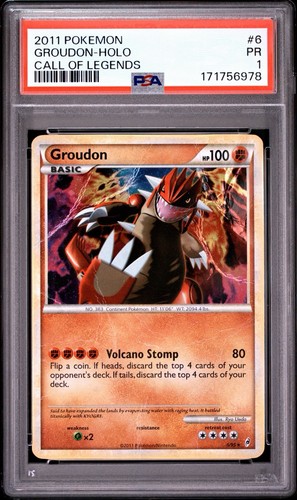 Groudon graded PSA 1 for sale on eBay