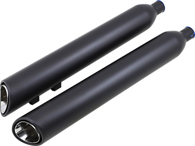 Cobra Black 909 Black 4'' Exhaust Mufflers 2009-22 Harley Tri Glide Ultra Classic