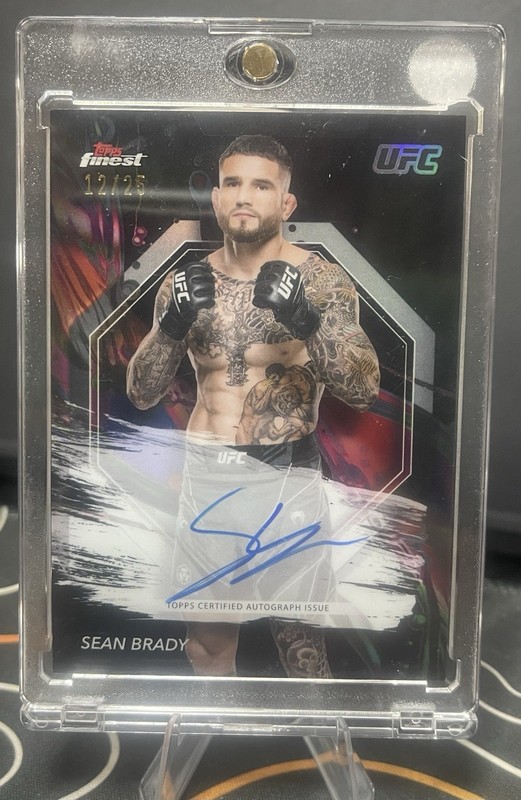sean brady autograph card Topps Finest 12/25