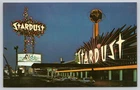Vintage Stardust Hotel Las Vegas Neon Sign Photochrome Postcard