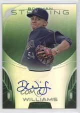 2013 Bowman Sterling Prospect Green Refractor 30/125 Devin Williams Auto 2d9