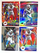 CHUBA HUBBARD 2021 RC ROOKIE RED CRACKED ICE PRIZM XTRA POINTS /499 PANTHERS LOT