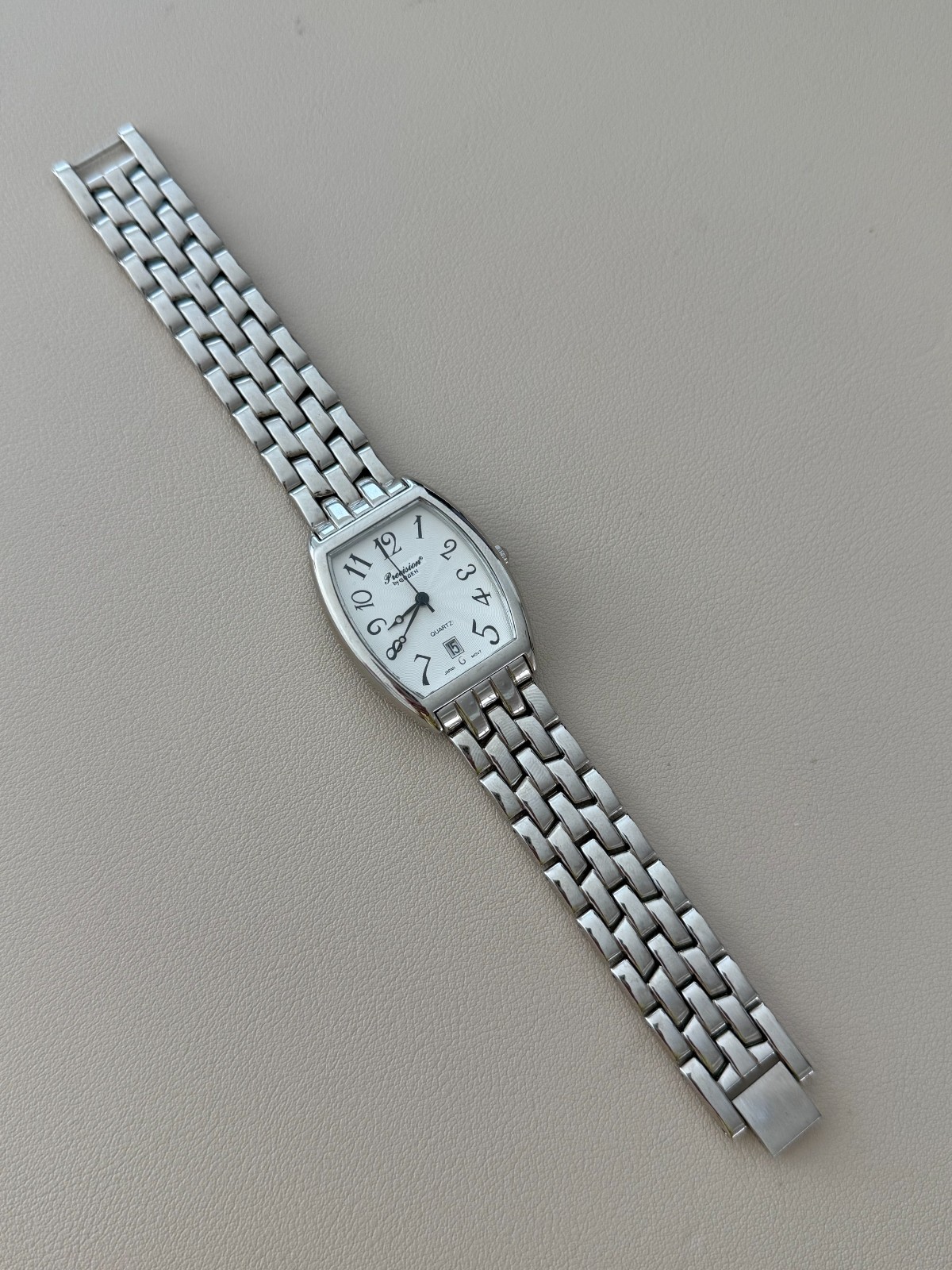 Precision by Gruen Silver Tone Rectangular Dial D… - image 4