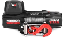 Warrior Winches Titan 6,000lb 12v Electric Winch - Steel Rope
