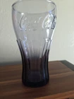 Purple Glass Vintage Coca Cola Drinking Cup 6 Inch Tumbler Purple Collectible