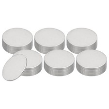 44 Pcs Metal Stamping Blanks, 27mm Round Stamping Name Tags Stainless Steel