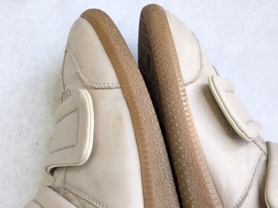 Maison Margiela Clinic Sneakers Beige Men 10 43 Leather High Tops