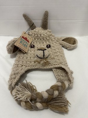 Andes Gifts Knit Kid's Hat Winter Cap Billy Goat Handmade in Peru NWT
