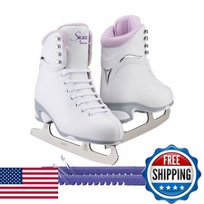 Jackson Ultima Finesse JS181 Figure Ice Skates Women Bundle Guardog Skate