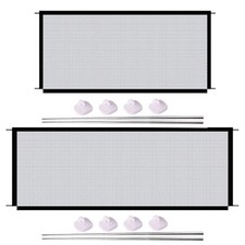 Baby Pet Barrier Fence Mesh Stairs Kitchen Entrance Indoor Gate Separation Guard