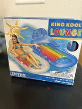 New Intex King Kool Lounge Floating Swimming Pool Lounger  61" x 35" The Wet Set
