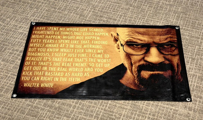 Breaking Bad poster banner television series figure action sign Walter White