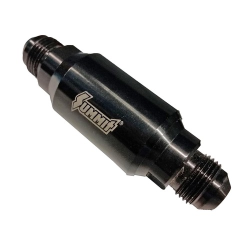 Summit Racing Full Flow Fuel Filter -8 AN Male Inlet / -8 AN Male Outlet 230106 - Picture 1 of 3