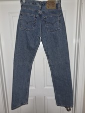 VTG Women  s Levi  s 501 Light Wash Button Fly Jeans Small Size 26 x 30 USA