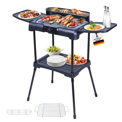 2in1 Elektrogrill Balkongrill Standgrill Grill Tischgrill - Sommertal BBQ231