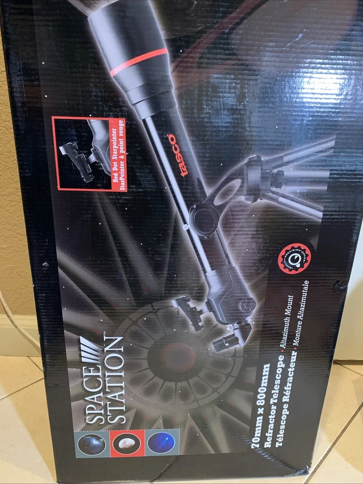 Tasco 70x 800mm Spacestation Telescope #49070800 📦 Free SHIPPING New Open Box - Image 2 of 4