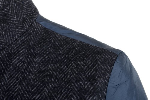 Hugo Boss Men's "T-Lennard4" Blue Wool Silk 2 in 1 Coat US S IT 48 - Picture 8 of 10