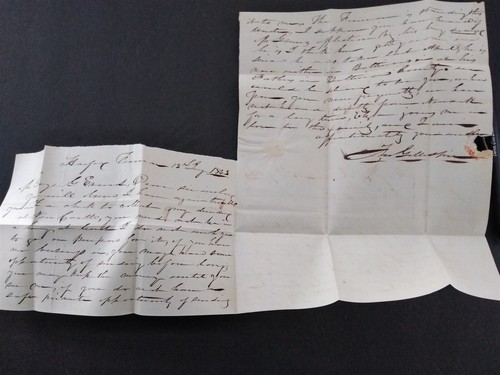 Maryland: Perrymans Ville 1843 Stampless Cover, STRAIGHT LINE IN SCRIPT - Picture 4 of 6