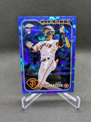 2024 Topps Chrome Sapphire #28 Luis Matos San Francisco Giants Rookie