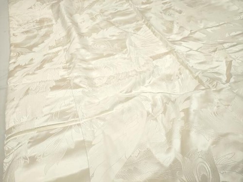 Japanese Vintage Silk Kimono Uchikake Robe white Silver Phoenix embroidery (u57) - Picture 8 of 8