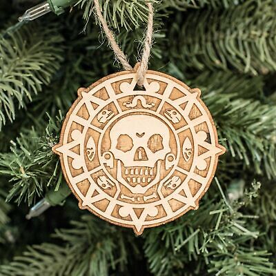 Ornament - Pirate Treasure - Raw Wood 3x3in Ornament - Pirate Treasure - Raw Wood 3x3in