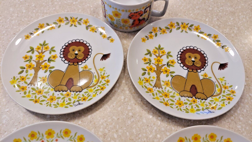 Saltera Jungle Safari 4 Plates One Cup - Picture 3 of 7