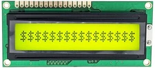 16x1 Character Dot Matrix LCD Module with Backlight, 64.0x13.8mm Viewing Area
