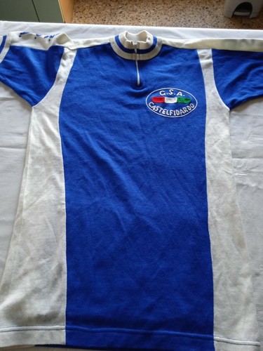 Ciclismo Vintage Eroica Maglia Lana Size 4 Ascella 48 cm Made It | eBay