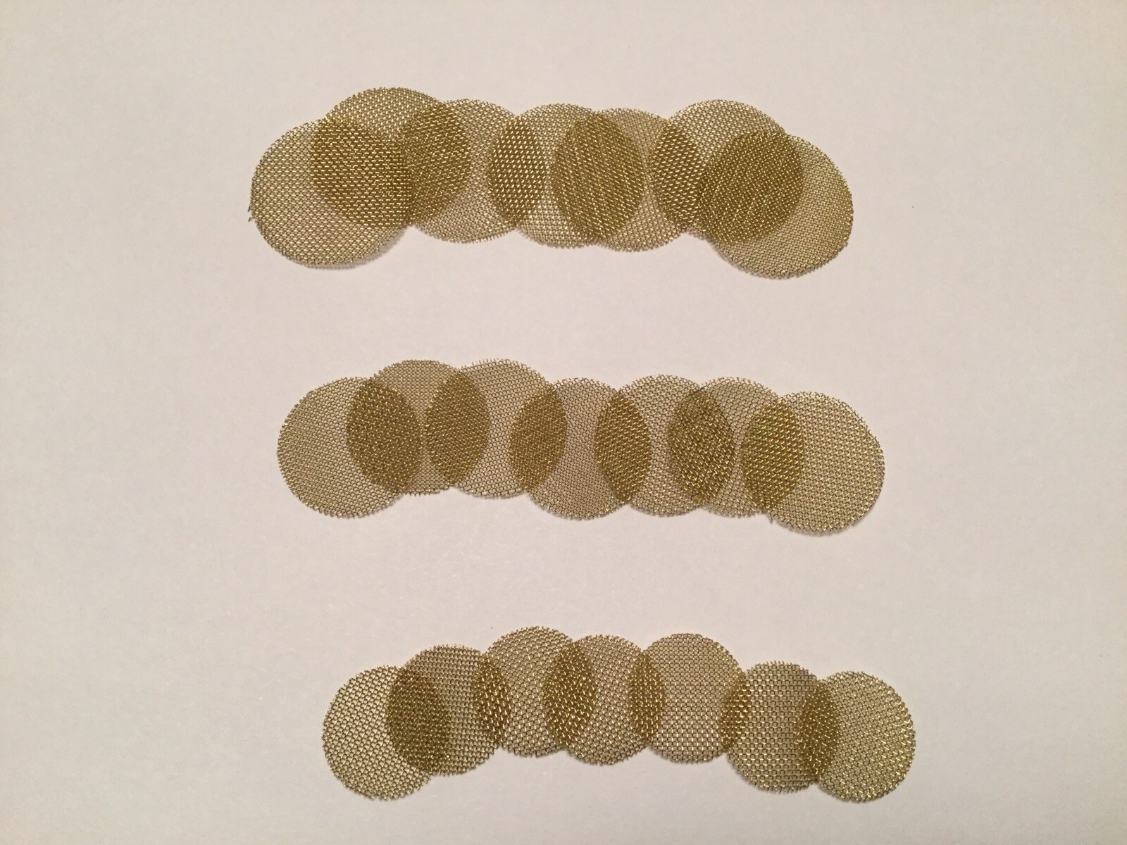 1000 Count 1-Inch Brass Pipe Screens – High Quality 60 Mesh, Made In USA