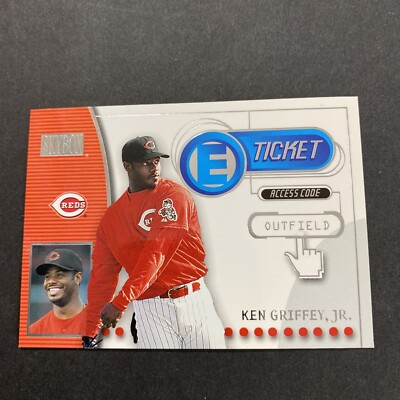 2000 Fleer SkyBox E Ticket Ken Griffey Jr Card # 8ET Hall of Fame 