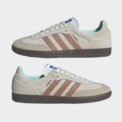 Adidas Samba OG Suede Shoes 'Cream/Salmon' - ID2047 Expeditedship