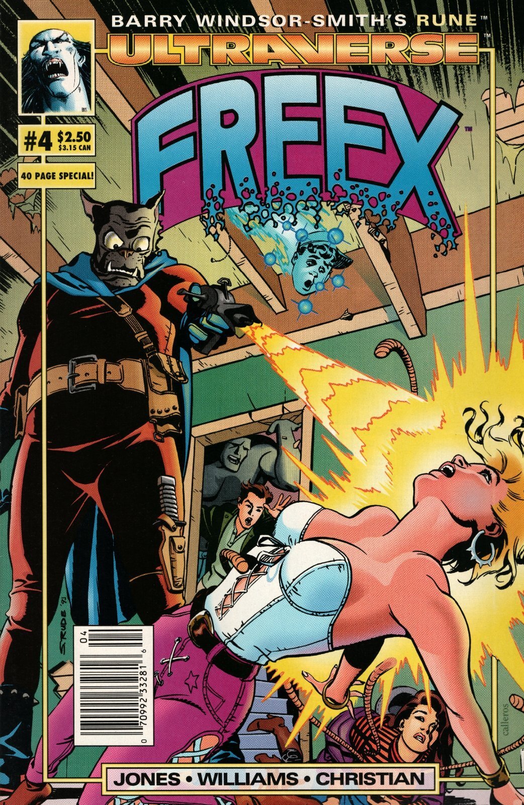 Freex #4 Newsstand Cover (1993 -1995) Malibu Comics