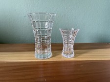 Two small crystal vases 3; 5”