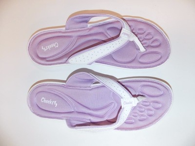 cheeks barefoot flip flops