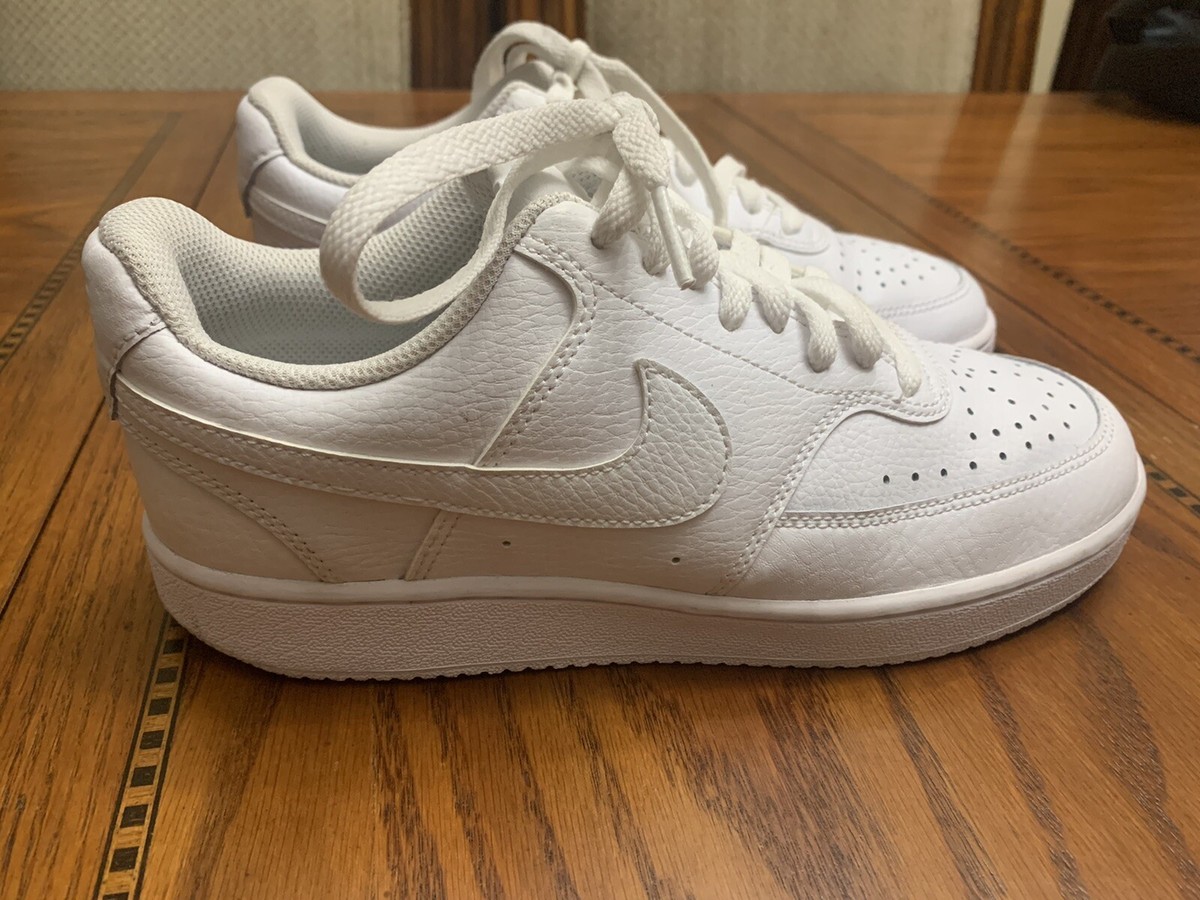 Size 10.5 - Nike Court Vision Low White W for sale online | eBay