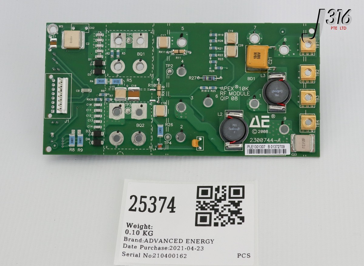 25374 ADVANCED ENERGY PCB APEX 10K RF MODULE QIP 08 2300744-A | eBay