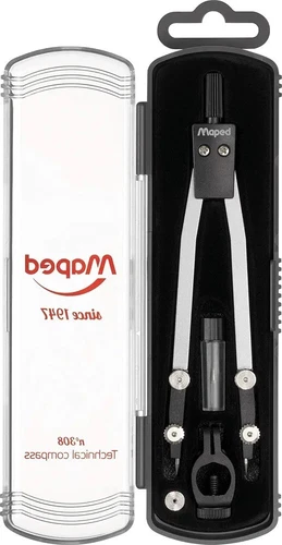 Maped - Compas Technique en Métal n°308 - Stabilité et Précision du Tracé  