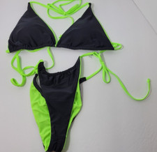 Women's 2 Piece Swimwear Wear Top And Bottom Bikini Set Size Large